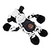 Outward Hound Charming Pet Pulleez Cow Squeaky Plush Dog Toy with Ropes for Pull-Through Tugging Action