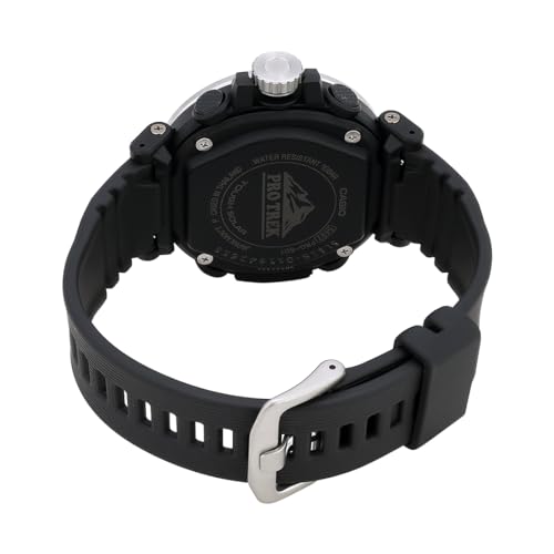 Casio Resin Digital Black Dial Men Watch-Prg-601-1Dr, Bandcolor-Black - Image 4
