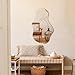 PERFNIQUE Irregular Wall Mirror Asymmetrical Mirror, 35''x21'' Decorative Modern Mirrors for Bathroom Bedroom Living Room Entryway, Cloud Frameless Mirror, Wall Mounted (35''x21'', Cloud)