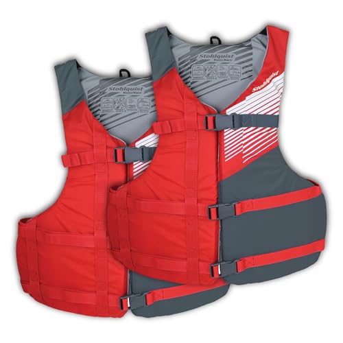 Stohlquist Universal Fit Adult Life Jacket PFD (2 and 4 Pack) Coa...