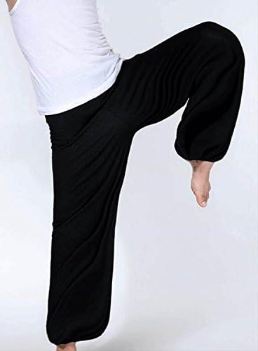 Amazon Co Jp D Jinstore 太極拳 カンフー 武術 ヨガ 運動着 スポーツ ジム パンツ 無地 スウェット メンズ 部屋着 にも ブラックm ファッション