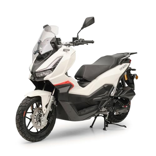 Burnout Motorroller Desert 125ccm 99 km/h Sport Roller inkl. Windschild ADV...