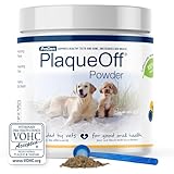 ProDen PlaqueOff Powder for Pets - Cat & Dog Breath Freshener - Plaque & Tartar Remover for Pet Oral Care - 420g