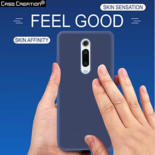 Image of Case Creation Luxurious OG Series for Xiaomi Mi A3 Case Cover,Anti-Dirty Slim Case Frosted Matte Cute Candy TPU Raised Bezel (Splash of Color) Back Cover for Xiaomi Mi A3 -Navy Blue