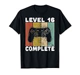 16. Geburtstag Jungen Shirt Gamer TShirt Level 16 Complete T-Shirt