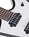 Leo Jaymz Diminator 6-String Electric Guitar, Bone Nut, 24 Fret, Mahogany Body with Roasted Maple Neck, Rose Wood Fretboard, Alnico V Pickups, Double Way Tremolo System With Locking Nut (White-Black)