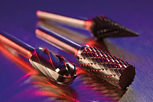 Exact Carbide Metal Burr Diameter 3 mm Shape H Flame HM, Multi-coloured - Image 3