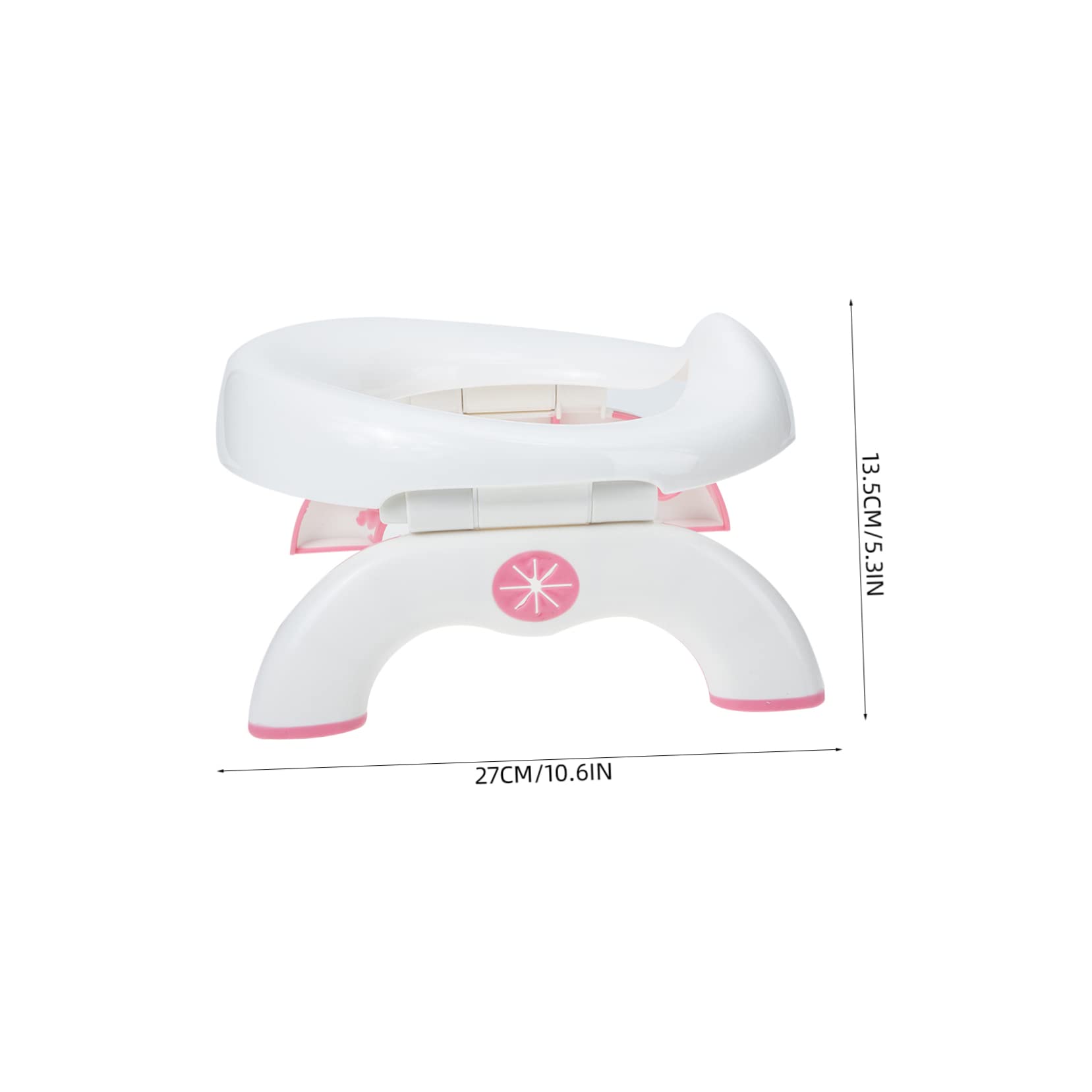 ORFOFE toilette pieghevole potty kiddikutter automobile i figli car seat vasino portatile per bambino vasino pieghevole vasino per bambini rifornimento del bambino plastica Rosy