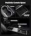 Wigoo Tesla New Model Y Juniper & Model 3 Center Console Organizer [Double Layer Space, Slide Smoothly] Model 3 (2024~2025)/New Model Y Juniper Accessories, 4PCS Black