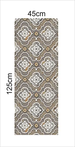 Image of CABANA HOMES Wall Stickers Botanical DIY Wallpaper for Home Decor (45 x 125 cm, 1 Roll) (6 sq. ft) Decorative Self Adhesive Decals Furniture Wardrobe Door Table Top Kitchen Tiles, Grey
