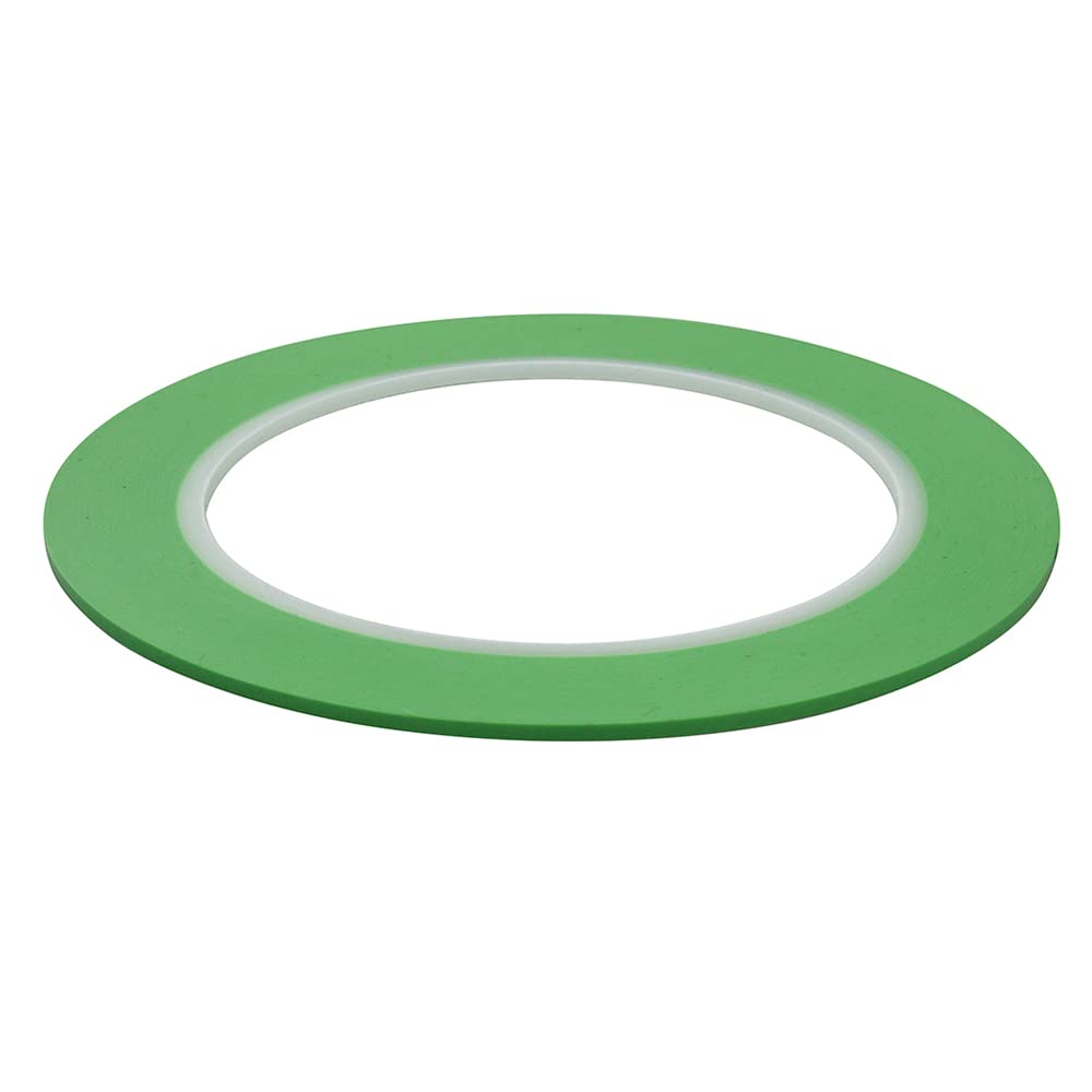JINBING Fine Line Finline Vinyl Masking Tape Automotive Paint Model Building For Curves Green (2mm x 4 Rolls)