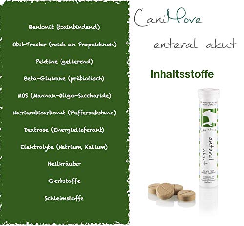 CaniMove enteral akut, bei und nach akuten Durchfällen von Hunden und Katzen sowie bei akuten Resorptionsstörungen, Urlauben, Medikamentengabe oder Stress-Situationen (12 Tabletten a 5 Gramm)