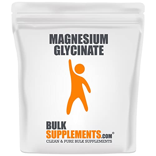 BulkSupplements.com Magnesium Glycinate Powder – Pure Magnesium Glycinate – Magnesium Glycinate for Sleep – 2200mg (400mg of Magnesium) per Serving, 200 Servings (250 Grams – 8.8 oz) - GAPS Protocol Help