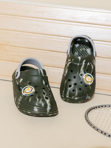 Image of toothless Kids Boys Green Grey Clogs