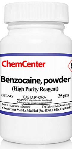 Benzocaine, High Purity, Reagent, 25 grams