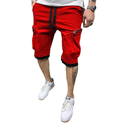 Short fitness homme AXEBHPED multi-poches pour gym et jogging été