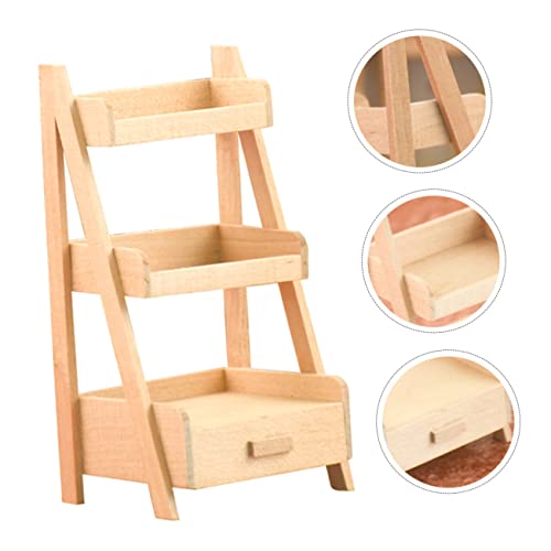 SAFIGLE 8 Pçs Cena De Armário De Brinquedo Decorativo Estante De Mesa Planta Casa De Bonecas Para Ar