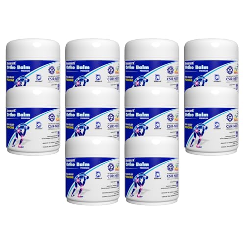 Image of Deemark Ortho Balm Natural Pain Relief Balm for Muscle & Joint Pain | 100% Ayurvedic Formula | Suitable for Sports & Gym related injuries | (50g (Pack of 10))