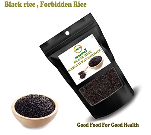 DIETS ORGANICS Black Rice/Karuppu Kavuni Rice (100 Gm)
