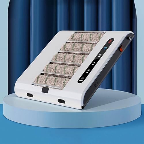 HSSMEUR Machine de Nettoyage de Semelles de Chaussures entièrement Automatique, cireuse de Chaussures à Induction Automatique Rechargeable 260 TR/Min