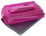 OvenStuff Non-Stick Cake Pan with Cover and Handles, Small