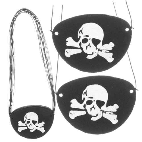 24個 スカル 目 パッチ ハロウィン パーティー ハロウィン パーティー 小道具 ハロウィン 海賊 コスチューム ハロウィン メガネ 斜視 目 パッチ ホラー 目 パッチ ハロウ