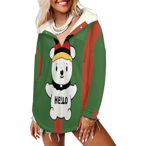 Blouson femme hiver polaire doux contre le vent et le froid