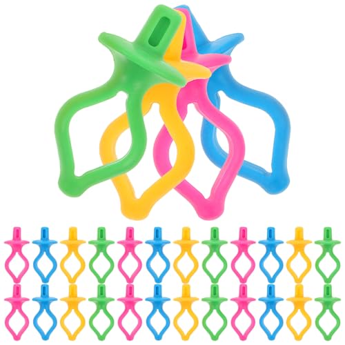 Support fil couture anti-emmêlement clips bobines plastique colorés x50