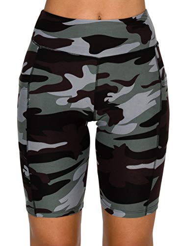 Image of ALWAYS Women's High Waist Bike Shorts - Athletic Workout Tummy Control Stretch Running Yoga Pants