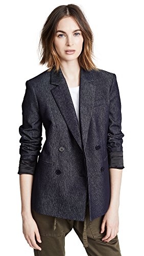 Theory Women's Double Breasted Blazer, Navy, Blue, 4