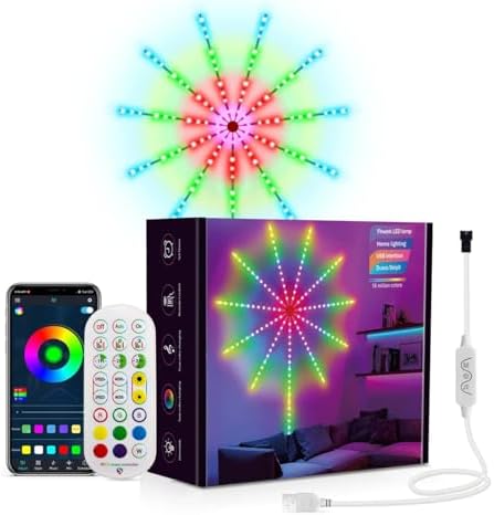 LED Firework Light Decoration Music Light Bar Fantasy Light Smart...