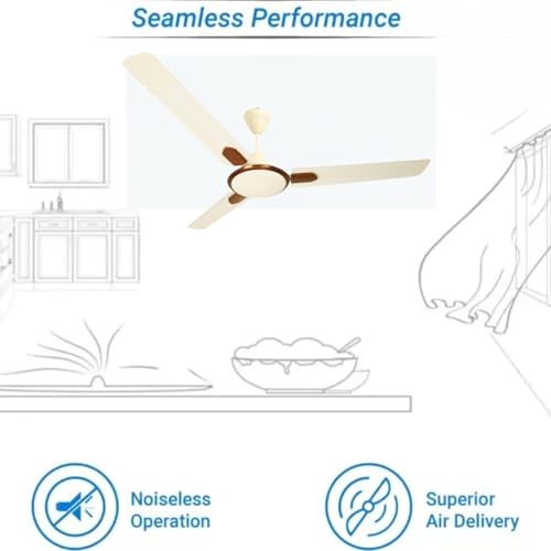Image of Drumstone [𝟏𝟓 𝐘𝐄𝐀𝐑𝐒 𝐖𝐀𝐑𝐑𝐀𝐍𝐓𝐘 Ultra High-Speed Ceiling Fan with 3 Blades - Anti-Dust, Decorative Design, 100% Copper for Long-Lasting Comfort, Efficient Cooling, and Strong Airflow