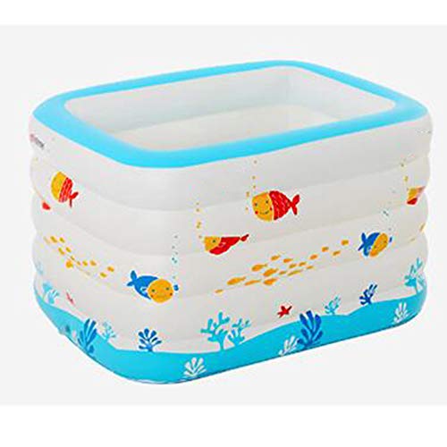 T-XYD Piscina Inflable para niños Piscina Inflable para niños Piscina de Verano Rectangular para niños Piscina de Espesamiento para niños,C