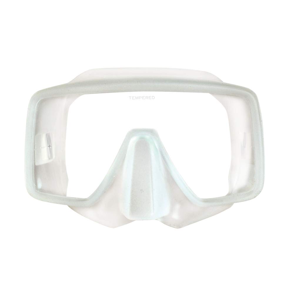 ScubaMax Frameless I Single Lens Diving Mask with Flexible Buckle Tabs Fold-able for Space Efficient Travel and Storage