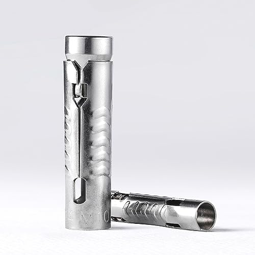 AVCITY Parafusos de expansão 2 unidades M6 M8 M10 M12 304 tubo de flocos de peixe de aço inoxidável Gecko parafuso de terra parafuso de expansão interna âncora de concreto parafuso de expansão