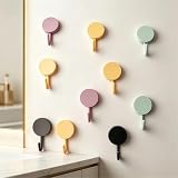 Set of 10 Adhesive Wall Hooks for Keys, Coats, and Towels, Suitable for Bathrooms, Bedrooms, and Entryways