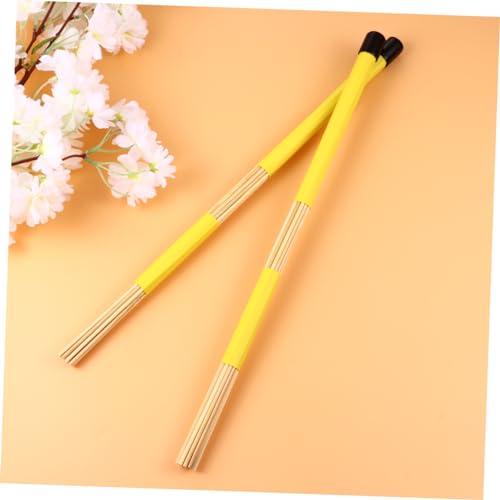 Abaodam 1 Par de Baquetas de Cepillo de Madera para Jazz con Agarre Ligero y Cómodo miniatura 2