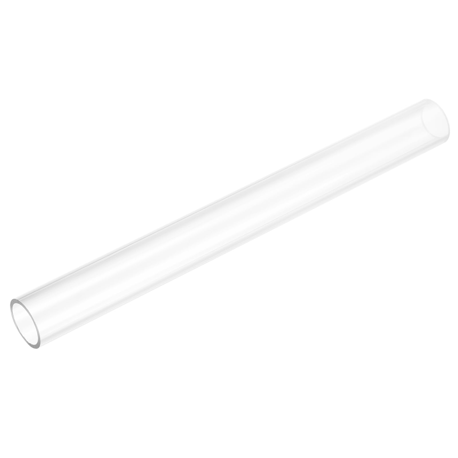 uxcell Rigid Round Clear Tubing 20mm(13/16") ID x 25mm(1") OD x 0.8Ft(250mm) Length Plastic Tube
