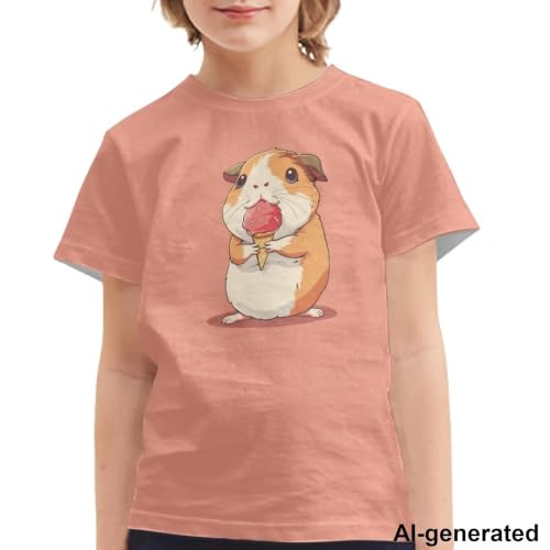 Image of Novelty 3D Graphic T Shirts for Kids Crew Neck Funny Animal Print Short Sleeve Girls Tshirts 3-16 Years