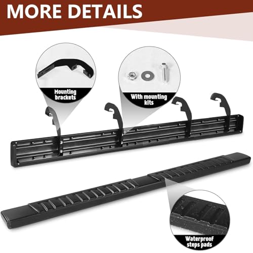 Estribos Perfit Liner 6 Pulgadas para Chevy Silverado GMC Sierra 2019-2026 miniatura 3