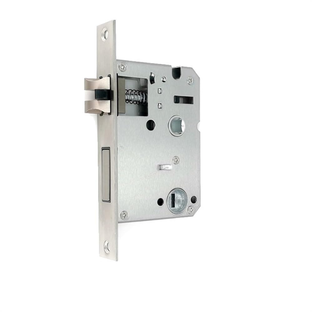 Lkfjnhepf Panel 22X170 Door Lock Gearbox Mortise Lock Body, Suitable For Fingerprint, Stainless Steel Panel, Anti-Theft Bolt, Mute, Lift Handle To(Panel 22X170)