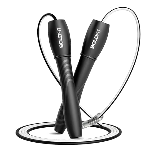 Boldfit Skipping Rope for Men and Women Jumping Rope With Adjustable Height Speed Skipping Rope for...