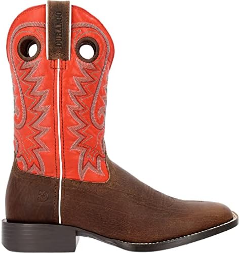 Durango® Westward™ Dark Hickory and Chili Red Western Boot Size 9(W) | Image 6