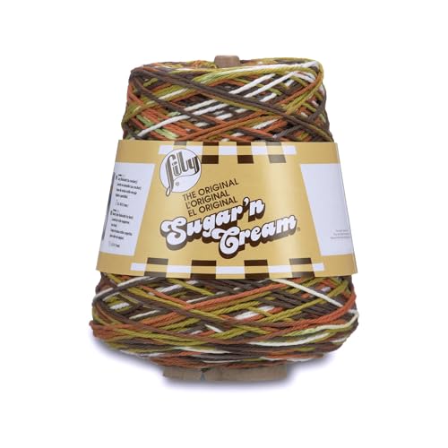 Image of Lily Sugar N Cream Cones Woodland Trail Ombre Yarn - 1 Pack of 14oz /400g - Cotton - #4 Medium - 706 Yards - Knitting /Crochet