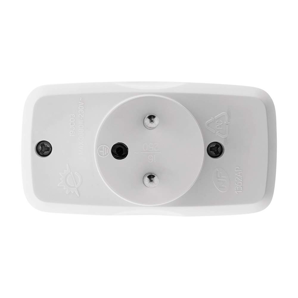 Zenitech - Listwa potrójne gniazdo natynkowe - 1x16A + 2x6A - front - Biała