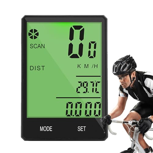 Ordinateur de vélo pour l'extérieur sans fil, le compteur noir idéal pour vos randonnées