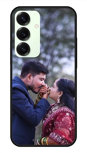 Image of NDCOM for Customised Samsung S25 FE Back Cover | S25 FE Case | Premium S25 FE Cover | DIY Personalised Photo Design | Customized Gift Custom Text Name Printed Metal Case