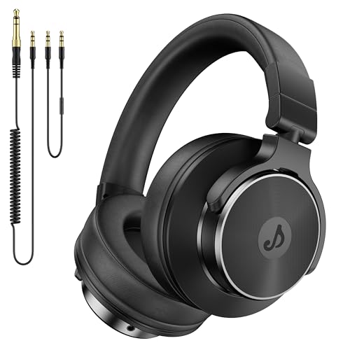 Syndesmos Wired Over Ear Headphones, Black