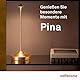 Zafferano, Pina Lampe, Wiederaufladbare und Kabellose Tischlampe mit Touch Control, Geeignet für den Innen- und Außenbereich, Dimmer, 2200-3000 K, Höhe 29 cm, Farbe Corten