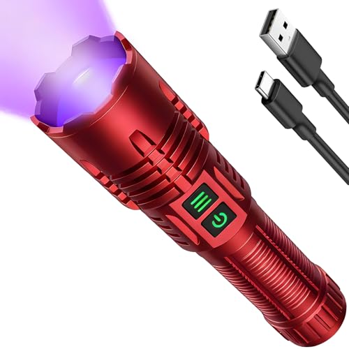 Lampe de poche UV rechargeable et tactique pour détection d'urine